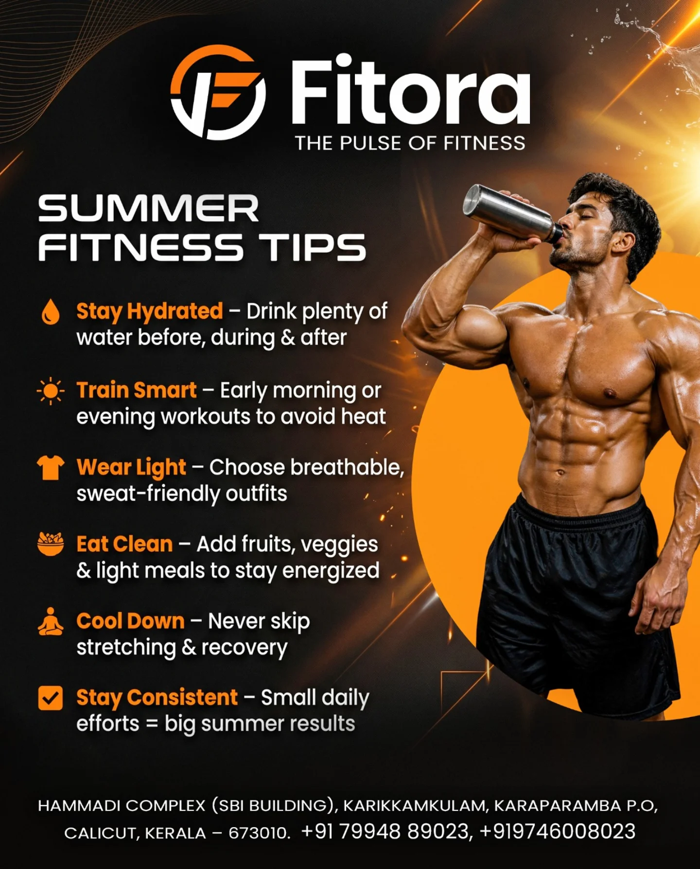 Summer fitness tips — Fitora Instagram